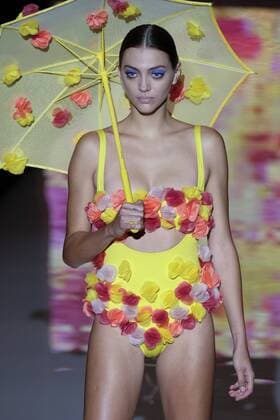 September 16, 2016 - Madrid, Madrid, Spain - A models walks during Andres Sarda Fashion Show at Madrid Fashion Week Spring Summer 2017 18 at Ifema, on September 16, 2016, in Madrid, Spain. Madrid Spain  - ZUMAn230
