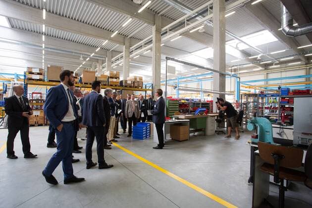 Company Mayer & Cie. CZ has built a hall for production of knitting machines in industrial zone Bobrky in Vsetin, Czech Republic, September 08, 2016. (CTKxPhoto JosefxOmelka) CTKPhotoP201609080821701  OME 8