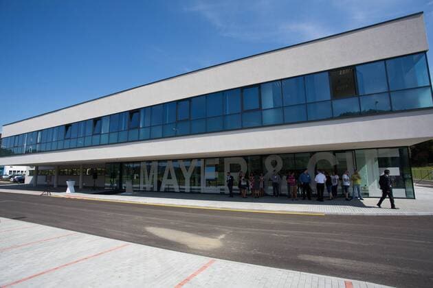Company Mayer & Cie. CZ has built a hall for production of knitting machines in industrial zone Bobrky in Vsetin, Czech Republic, September 08, 2016. (CTKxPhoto JosefxOmelka) CTKPhotoP201609080846601  OME 2
