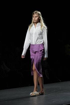 September 16, 2016 - Madrid, Spain - A model walks during Angel Schlesser Fashion Show at Madrid Fashion Week Spring Summer 2017 18 at Ifema, on September 16, 2016, in Madrid, Spain. Madrid Spain  - ZUMAn230