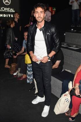 Ruben Sanz at the front row of the Devota & Lomba fashion show at Mercedes Benz Fashion Week Madrid. Cordon Press  DiegoxPuerta