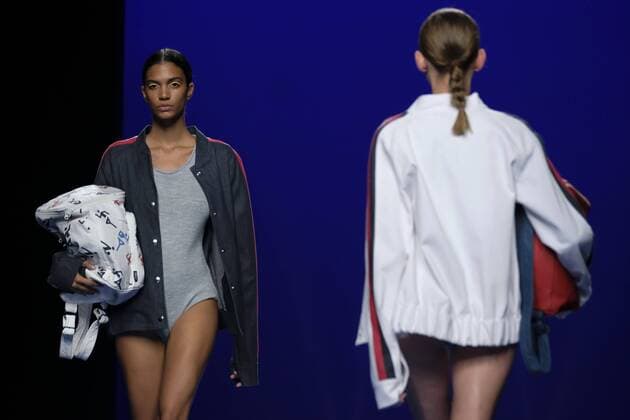 September 16, 2016 - Madrid, Spain - Models showcase designs by Moises Nieto on the runway at the Moises Nieto show during Mercedes-Benz Fashion Week Madrid Spring Summer 2017 at Ifema on September 16, 2016 in Madrid, Spain. Madrid Spain  - ZUMAn230