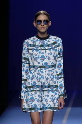 September 16, 2016 - Madrid, Spain - A model showcases designs by Moises Nieto on the runway at the Moises Nieto show during Mercedes-Benz Fashion Week Madrid Spring Summer 2017 at Ifema on September 16, 2016 in Madrid, Spain. Madrid Spain  - ZUMAn230