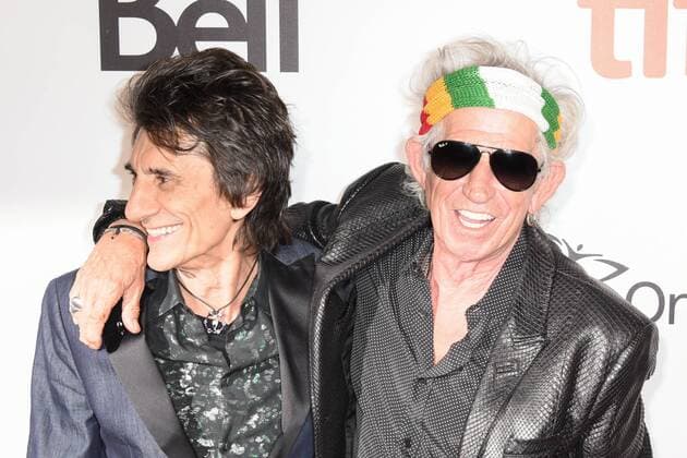 September 16, 2016 - Toronto, Ontario, Canada - The Rollings Stones guitarists KEITH RICHARDS and RONNIE WOOD attend the The Rolling Stones Ole Ole Ole: A Trip Across Latin America premiere during the 2016 Toronto International Film Festival at Roy Thomson Hall on September 16, 2016 in Toronto, Canada Toronto Canada - ZUMAv53_
