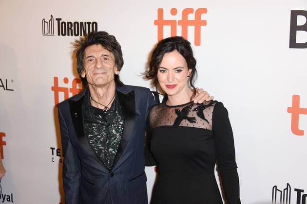 September 16, 2016 - Toronto, Ontario, Canada - The Rollings Stones guitarist RONNIE WOOD and wife SALLY HUMPHREYS attend the The Rolling Stones Ole Ole Ole: A Trip Across Latin America premiere during the 2016 Toronto International Film Festival at Roy Thomson Hall on September 16, 2016 in Toronto, Canada Toronto Canada - ZUMAv53_