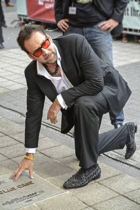 Nicolas Cage erhält einen Stern auf dem OLB-Walk of Fame auf dem 23. Internationalen Filmfest Oldenburg. Oldenburg, 16.09.2016 Foto:xK.-H.xPeiskerx xFuturexImage