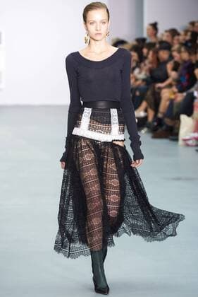 September 16, 2016 - London, England, United Kingdom - A model walks down the runway on the first day of London Fashion Week wearing Teatum Jones Spring Summer 17 collection on Sept 16th 2016. London United Kingdom  - ZUMAn230