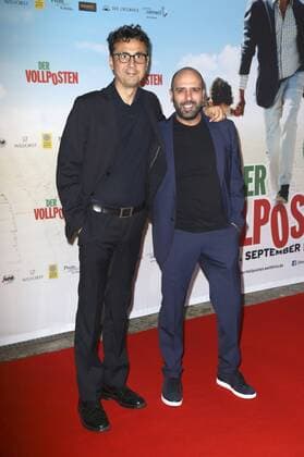 Gennaro Nunziante und Checco Zalone bei der Premiere des Kinofilms Der Vollposten Quo vado? im Delphi Filmpalast. Berlin, 16.09.2016 Foto:xS.xGabschx xFuturexImage