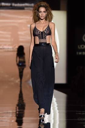 The Top Model Ana Beatriz Barros at the Dolores Cortes fashion show of Mercedes Benz Fashion Week Madrid. Cordon Press  DiegoxPuerta
