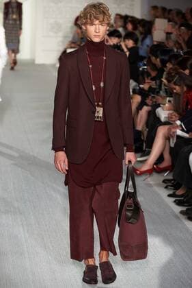 September 17, 2016 - London, United Kingdom - A model walks the runway at the DAKS designed by Filippo Scuffi show during London Fashion Week Spring Summer collections 2017 on September 16, 2016 in London, United Kingdom. London United Kingdom  - ZUMAn230