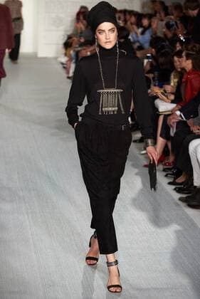 September 17, 2016 - London, United Kingdom - A model walks the runway at the DAKS designed by Filippo Scuffi show during London Fashion Week Spring Summer collections 2017 on September 16, 2016 in London, United Kingdom. London United Kingdom  - ZUMAn230
