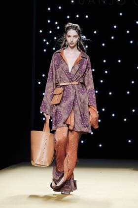 September 17, 2016 - Madrid, Madrid, Spain - A models walks during Juanjo Oliva Fashion Show at Madrid Fashion Week Spring Summer 2017 18 at Ifema, on September 17, 2016, in Madrid, Spain Madrid Spain  - ZUMAn230
