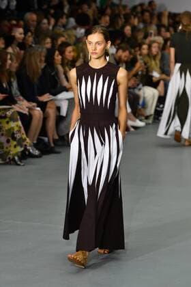 UK: LFW Jasper Conran collection A Model walks the Jasper Conran Spring Summer 17 Collection runway show during London Fashion Week. FOR EDITORIAL USE ONLY.Pacific Press Agency  HughxPeterswald