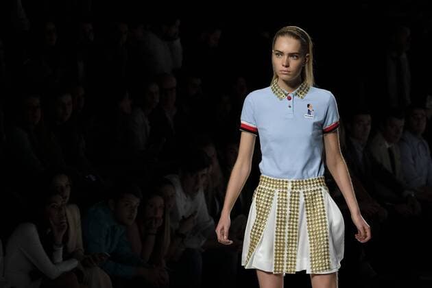 September 17, 2016 - Madrid, Spain - A model showcases designs by Ion Fiz on the runway at the Ion Fiz show during Mercedes-Benz Fashion Week Madrid Spring Summer 2017 on September 17, 2016 in Madrid, Spain. Madrid Spain  - ZUMAn230