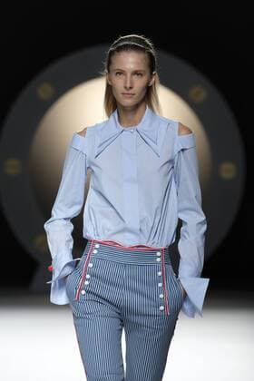 September 17, 2016 - Madrid, Spain - A model showcases designs by Ion Fiz on the runway at the Ion Fiz show during Mercedes-Benz Fashion Week Madrid Spring Summer 2017 on September 17, 2016 in Madrid, Spain. Madrid Spain  - ZUMAn230