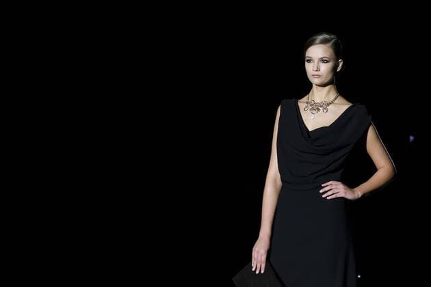 September 17, 2016 - Madrid, Spain - A model showcases designs by Hannibal Laguna on the runway at the Hannibal Laguna show during Mercedes-Benz Fashion Week Madrid Spring Summer 2017 at Ifema on September 17, 2016 in Madrid, Spain. Madrid Spain  - ZUMAn230