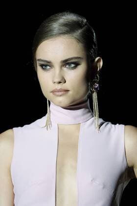 September 17, 2016 - Madrid, Spain - A model showcases designs by Hannibal Laguna on the runway at the Hannibal Laguna show during Mercedes-Benz Fashion Week Madrid Spring Summer 2017 at Ifema on September 17, 2016 in Madrid, Spain. Madrid Spain  - ZUMAn230