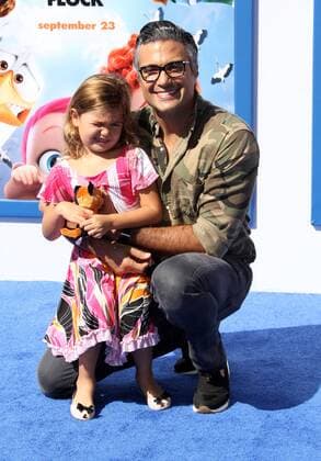 September 17, 2016 - Los Angeles, CA, United States - 17 September 2016 - Los Angeles, California - Jaime Camil with daughter Elena Camil. Storks Los Angeles Premiere held at the Regency Village Theatre in Los Angeles. Photo Credit: AdMedia Los Angeles United States - ZUMAa123