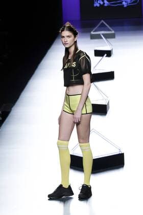 September 18, 2016 - Madrid, Spain - A model walks on the runway at the Maya Hansen show during Mercedes-Benz Fashion Week Madrid Spring Summer 2017 at Ifema on September 18, 2016 in Madrid, Spain. Madrid Spain  - ZUMAn230