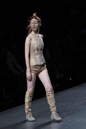 September 18, 2016 - Madrid, Spain - A model walks on the runway at the Maya Hansen show during Mercedes-Benz Fashion Week Madrid Spring Summer 2017 at Ifema on September 18, 2016 in Madrid, Spain. Madrid Spain  - ZUMAn230