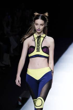 September 18, 2016 - Madrid, Spain - A model walks on the runway at the Maya Hansen show during Mercedes-Benz Fashion Week Madrid Spring Summer 2017 at Ifema on September 18, 2016 in Madrid, Spain. Madrid Spain  - ZUMAn230