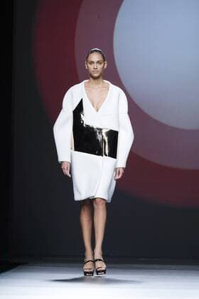 September 18, 2016 - Madrid, Madrid, Spain - A model walks on the runway at the Amaya Arzuaga Fashion Show at Madrid Fashion Week Spring Summer 2017 18 at Ifema, on September 18, 2016, in Madrid, Spain Madrid Spain  - ZUMAn230
