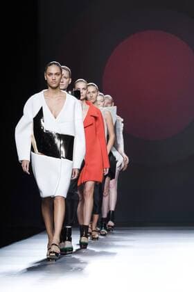 September 18, 2016 - Madrid, Madrid, Spain - Model walk on the runway at the Amaya Arzuaga Fashion Show at Madrid Fashion Week Spring Summer 2017 18 at Ifema, on September 18, 2016, in Madrid, Spain Madrid Spain  - ZUMAn230