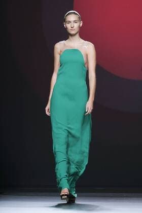 September 18, 2016 - Madrid, Madrid, Spain - A model walks on the runway at the Amaya Arzuaga Fashion Show at Madrid Fashion Week Spring Summer 2017 18 at Ifema, on September 18, 2016, in Madrid, Spain Madrid Spain  - ZUMAn230