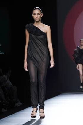September 18, 2016 - Madrid, Spain - A model walks on the runway at the Amaya Arzuaga Fashion Show at Madrid Fashion Week Spring Summer 2017 18 at Ifema, on September 18, 2016, in Madrid, Spain Madrid Spain  - ZUMAn230