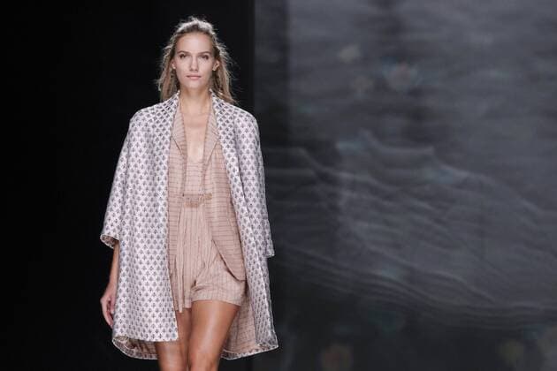 September 18, 2016 - Madrid, Madrid, Spain - A model walks on the runway at the Ailanto Fashion Show at Madrid Fashion Week Spring Summer 2017 18 at Ifema, on September 18, 2016, in Madrid, Spain Madrid Spain  - ZUMAn230