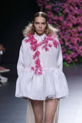 September 18, 2016 - Madrid, Spain - A model walks on the runway at Juana MartoÂ­n Fashion Show at Madrid Fashion Week Spring Summer 2017 18 at Ifema, on September 18, 2016, in Madrid, Spain Madrid Spain  - ZUMAn230
