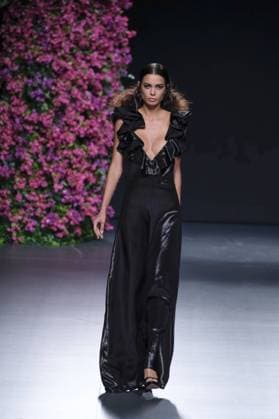 September 18, 2016 - Madrid, Spain - A model walks on the runway at Juana MartoÂ­n Fashion Show at Madrid Fashion Week Spring Summer 2017 18 at Ifema, on September 18, 2016, in Madrid, Spain Madrid Spain  - ZUMAn230