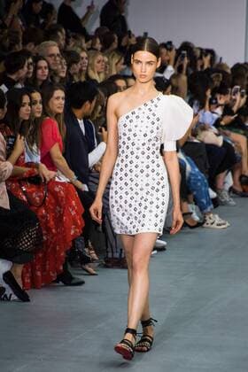 UK: LFW David Koma Collection A model walks the David Koma Spring Summer 17 Collection runway show during London Fashion Week. FOR EDITORIAL USE ONLY.Pacific Press Agency  HughxPeterswald
