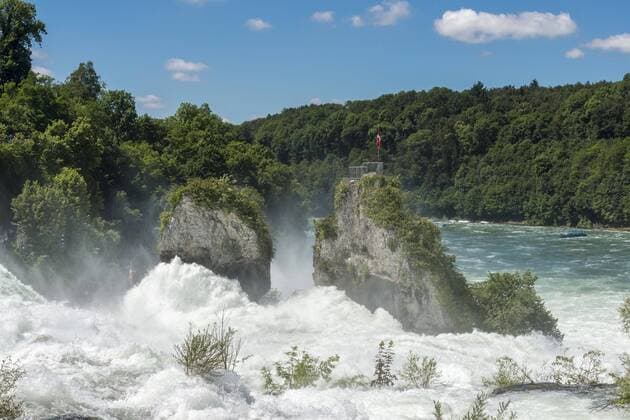 Rheinfall, Hochwasser, Neuhausen am Rheinfall, Schaffhausen, Schweiz, Europa Copyright: imageBROKER bildbaendiger ibxidk04381943.jpg