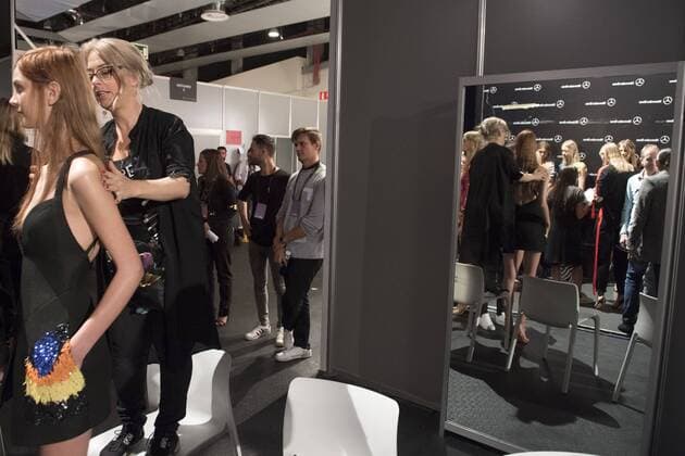 Models backstage bei der Alvarno Fashion Show auf der Mercedes-Benz Fashion Week Madrid Spring Summer 2017. Madrid, 19.09.2016 Alvarno Models  Foto:xDyDxFotografosx xFuturexImage