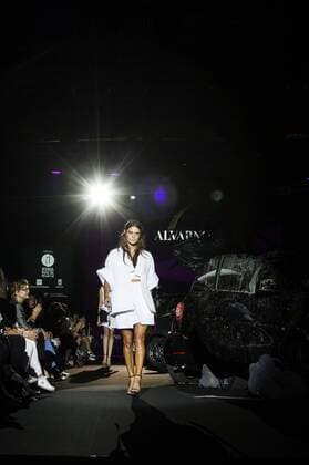 Model bei der Alvarno Fashion Show auf der Mercedes-Benz Fashion Week Madrid Spring Summer 2017. Madrid, 19.09.2016 Alvarno Model  Foto:xDyDxFotografosx xFuturexImage