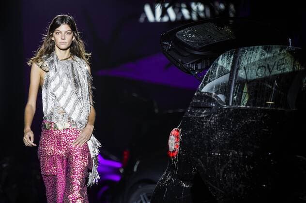 Model bei der Alvarno Fashion Show auf der Mercedes-Benz Fashion Week Madrid Spring Summer 2017. Madrid, 19.09.2016 Alvarno Model  Foto:xDyDxFotografosx xFuturexImage