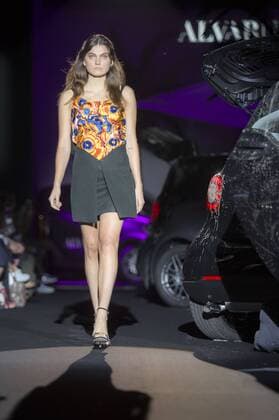 Model bei der Alvarno Fashion Show auf der Mercedes-Benz Fashion Week Madrid Spring Summer 2017. Madrid, 19.09.2016 Alvarno Model  Foto:xDyDxFotografosx xFuturexImage