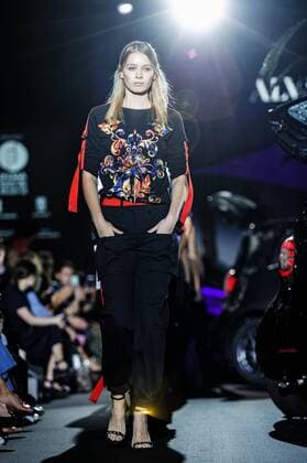 Model bei der Alvarno Fashion Show auf der Mercedes-Benz Fashion Week Madrid Spring Summer 2017. Madrid, 19.09.2016 Alvarno Model  Foto:xDyDxFotografosx xFuturexImage