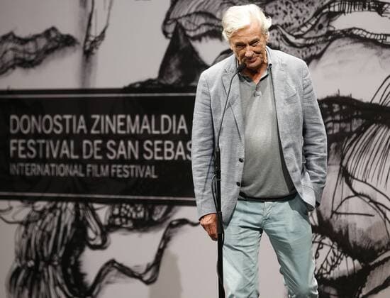 Dutch director Paul Verhoeven talks during the presentation of his filme Elle that participates at the section Perlas, during the 64th International Cinema Festival of San Sebastian at the Basque Country, Spain, 19 September 2016. INTERNATIONAL CINEMA FESTIVAL OF SAN SEBASTIAN CELEBRATES 64 EDITION !ACHTUNG: NUR REDAKTIONELLE NUTZUNG!  SSB001 20160920-636099298555993792
