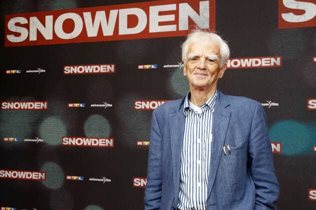 Hans-Christian Ströbele bei der Europapremiere des Kinofilms Snowden im Mathäser Filmpalast. München, 19.09.2016 Foto:xD.xBedrosianx xFuturexImage