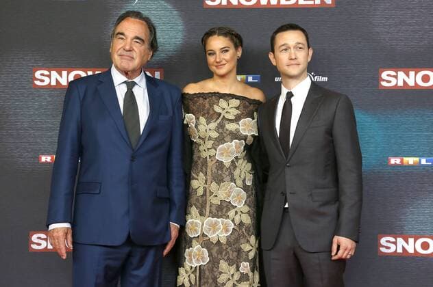 Oliver Stone, Shailene Woodley und Joseph Gordon-Levitt bei der Europapremiere des Kinofilms Snowden im Mathäser Filmpalast. München, 19.09.2016 Foto:xD.xBedrosianx xFuturexImage