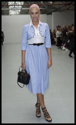 Image icensed to i-Images Picture Agency. 20 09 2016. London, United Kingdom. Amber Le Bon at the Emilio De La Morena show at London Fashion Week S S 2017.  xStephenxLockx xi-Imagesx IIM-13471-0012