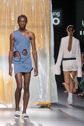 Model bei der Nouman Fashion Show auf der Mercedes-Benz Fashion Week Madrid Spring Summer 2017. Madrid, 20.09.2016 Nouman Model  Foto:xDyDxFotografosx xFuturexImage