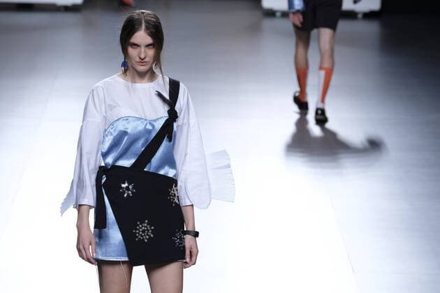 September 20, 2016 - Madrid, Madrid, Spain - A models walks Turing HABEY Fashion Show at Madrid EGO Fashion Week Spring Summer 2017 18 at Ifema, on September 20, 2016, in Madrid. Madrid Spain  - ZUMAn230