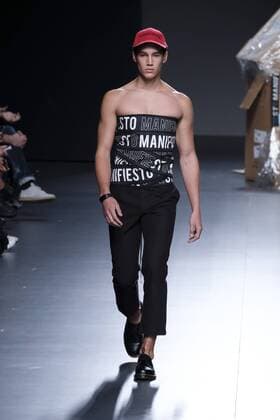 September 20, 2016 - Madrid, Madrid, Spain - A models walks during Euphemio FernoÂ¡ndez Fashion Show at Madrid EGO Fashion Week Spring Summer 2017 18 at Ifema, on September 20, 2016, in Madrid, Spain Madrid Spain  - ZUMAn230