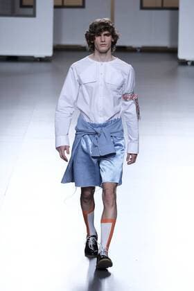 September 20, 2016 - Madrid, Madrid, Spain - A models walks Turing HABEY Fashion Show at Madrid EGO Fashion Week Spring Summer 2017 18 at Ifema, on September 20, 2016, in Madrid. Madrid Spain  - ZUMAn230