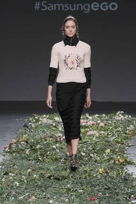 September 20, 2016 - Madrid, Madrid, Spain - A models walks during Elena Rial Fashion Show at Madrid EGO Fashion Week Spring Summer 2017 18 at Ifema, on September 20, 2016, in Madrid, Spain Madrid Spain  - ZUMAn230
