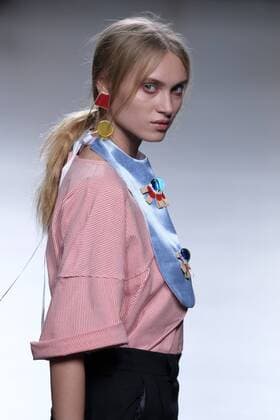 September 20, 2016 - Madrid, Madrid, Spain - A models walks Turing HABEY Fashion Show at Madrid EGO Fashion Week Spring Summer 2017 18 at Ifema, on September 20, 2016, in Madrid. Madrid Spain  - ZUMAn230