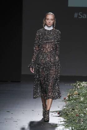 September 20, 2016 - Madrid, Madrid, Spain - A models walks during Elena Rial Fashion Show at Madrid EGO Fashion Week Spring Summer 2017 18 at Ifema, on September 20, 2016, in Madrid, Spain Madrid Spain  - ZUMAn230